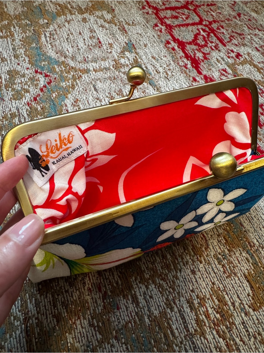 LEIKO Kauai kiss-lock clutch - Picture 3 of 11